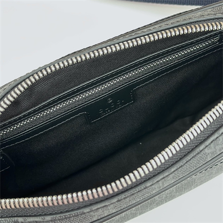Gucci GG BELT BAG WITH ZIP POCKET Black 792094