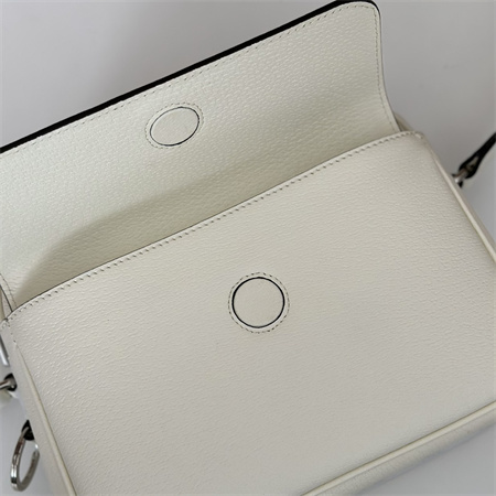 Gucci SMALL GG CROSSBODY BAG WITH TAG White leather and White GG Supreme canvas 795464