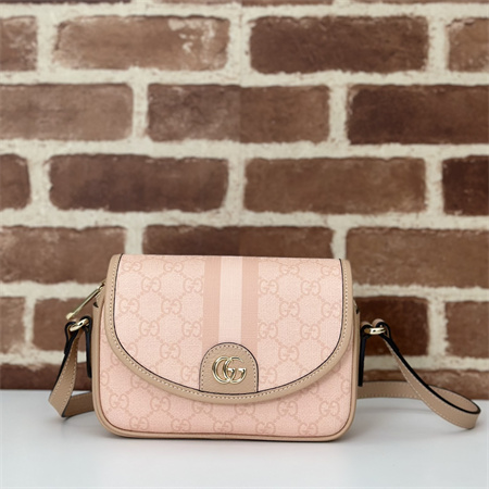Gu.cci Ophidia GG Mini Shoulder Bag Dusty Pink 772239