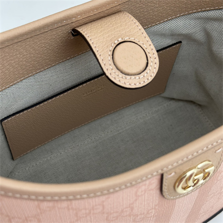 Gu.cci Ophidia GG Small Shoulder Bag Supreme Canvas Dusty Pink 781402