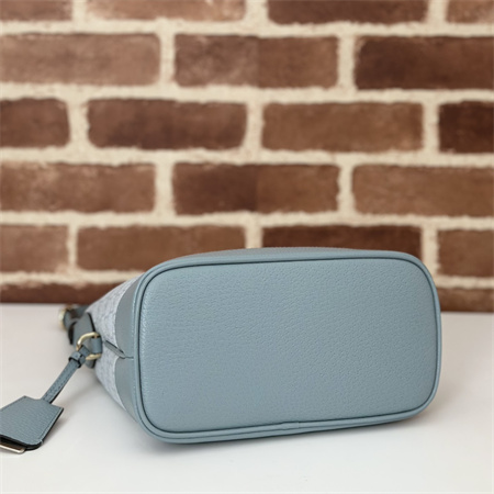 Gu.cci Ophidia GG Small Shoulder Bag Supreme Canvas Dusty Blue 781402