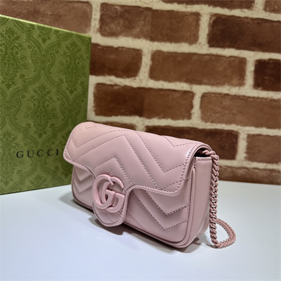 Gu.cci GG Marmont  Mini Bag Pink 476433
