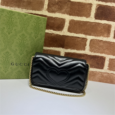 Gu.cci GG Marmont  Mini Bag Black 476433
