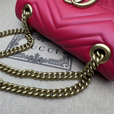 Gu.cci GG Marmont  Small  Shoulder Bag Red 446744