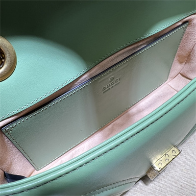 Gu.cci GG Marmont  Small Shoulder Bag Green 446744