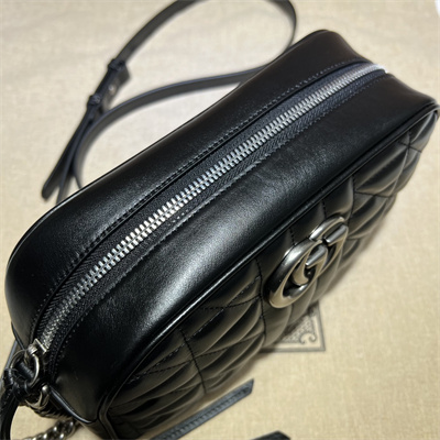 Gu.cci GG Marmont Small Shoulder Bag Black 447632