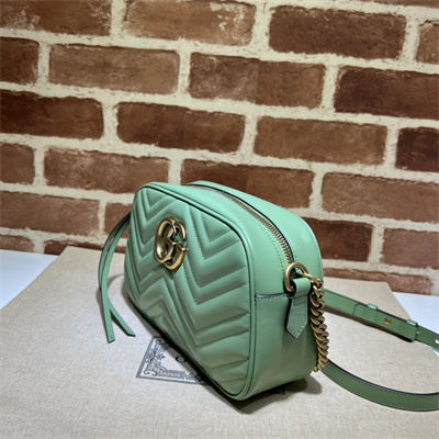 Gu.cci GG Marmont Small Shoulder Bag  Green 447632