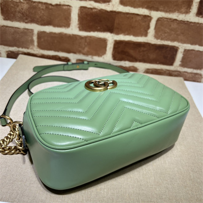 Gu.cci GG Marmont Small Shoulder Bag  Green 447632