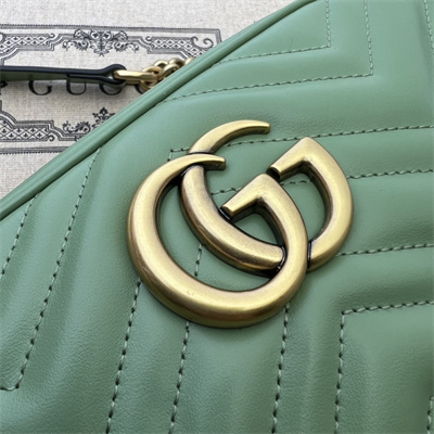 Gu.cci GG Marmont Small Shoulder Bag  Green 447632