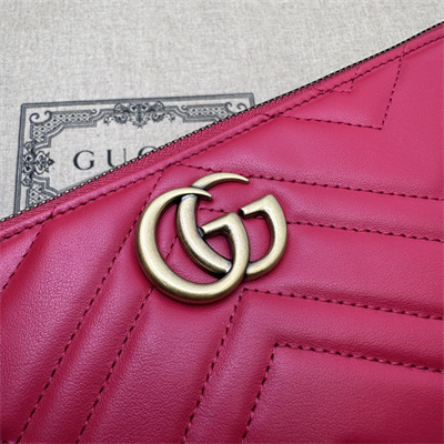 Gu.cci GG Marmont Shoulder Bag Red 739166