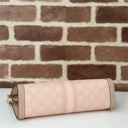 Gu.cci Ophidia GG Small Shoulder Bag Supreme Canvas Dusty Pink 503877