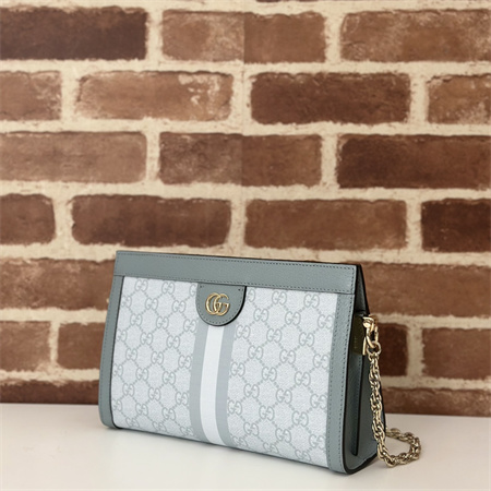 Gu.cci Ophidia GG Small Shoulder Bag Supreme Canvas Dusty Blue 503877