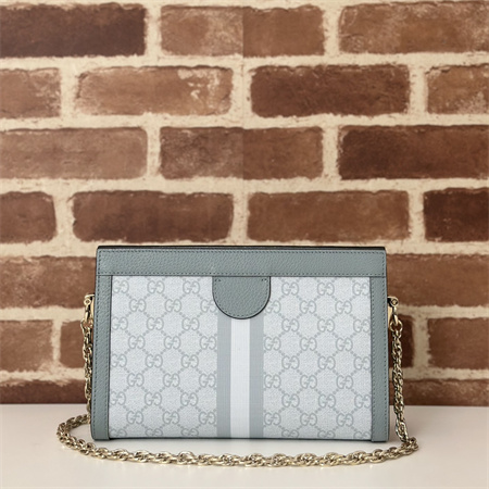 Gu.cci Ophidia GG Small Shoulder Bag Supreme Canvas Dusty Blue 503877