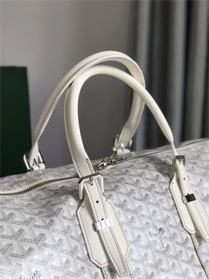 Goyard Boston 45 Bag In Goyardine Canvas & Cervon Calfskin