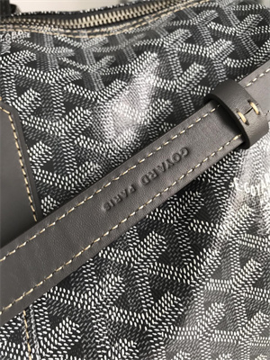 Goyard Boston 45 Bag In Goyardine Canvas & Cervon Calfskin