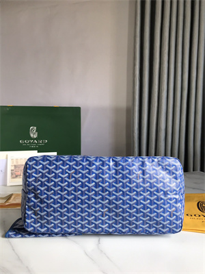 Goyard Saint Louis GM Bag In Goyardine Canvas & Chevroches Calfskin