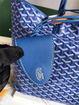 Goyard Saint Louis GM Bag In Goyardine Canvas & Chevroches Calfskin