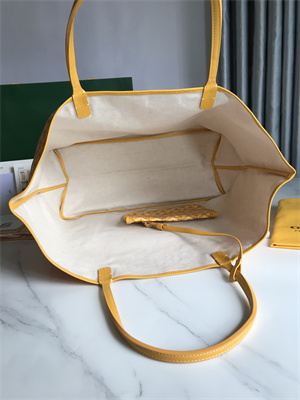 Goyard Saint Louis GM Bag In Goyardine Canvas & Chevroches Calfskin