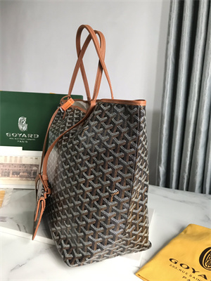 Goyard Saint Louis GM Bag In Goyardine Canvas & Chevroches Calfskin