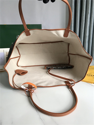 Goyard Saint Louis GM Bag In Goyardine Canvas & Chevroches Calfskin