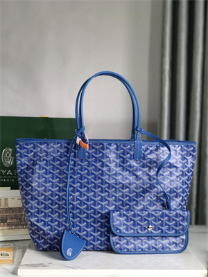 Goyard Saint Louis PM Bag In Goyardine Canvas & Chevroches Calfskin