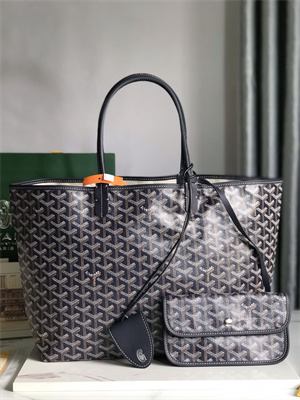 Goyard Saint Louis PM Bag In Goyardine Canvas & Chevroches Calfskin