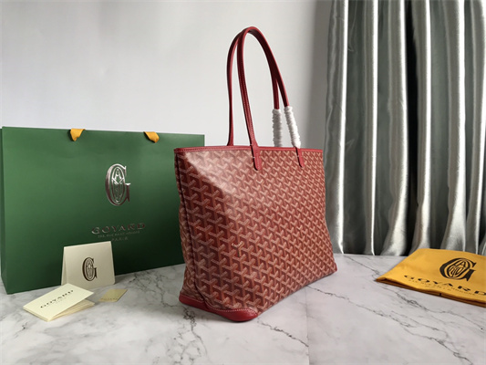 Goyard Artois MM Bag Goyardine Canvas & Chevroches Calfskin