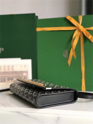 Goyard Monte-Carlo PM Clutch Goyardine Canvas & Cervon Calfskin