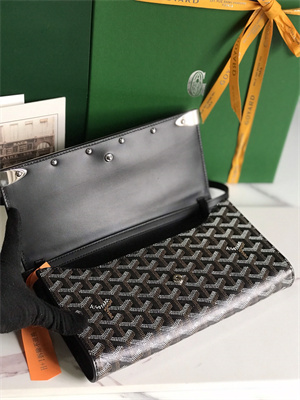 Goyard Monte-Carlo PM Clutch Goyardine Canvas & Cervon Calfskin