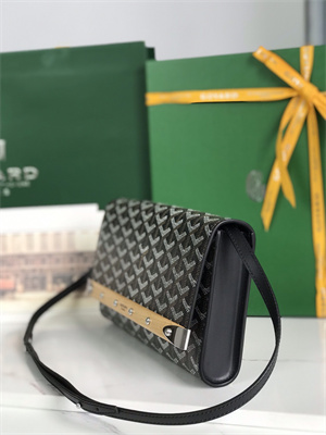 Goyard Monte-Carlo PM Clutch Goyardine Canvas & Cervon Calfskin