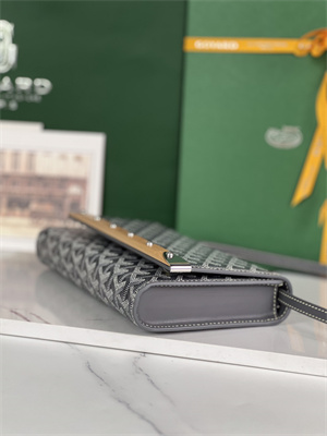 Goyard Monte-Carlo PM Clutch Goyardine Canvas & Cervon Calfskin