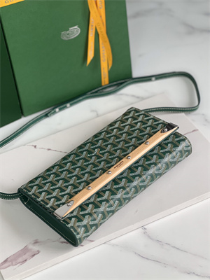 Goyard Monte-Carlo PM Clutch Goyardine Canvas & Cervon Calfskin