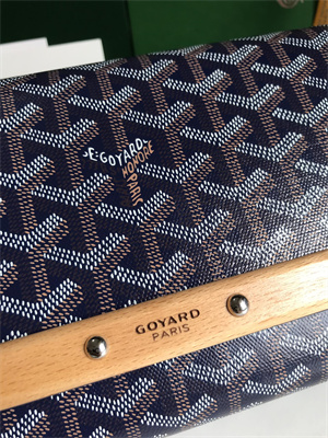 Goyard Monte-Carlo PM Clutch Goyardine Canvas & Cervon Calfskin