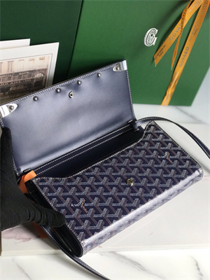 Goyard Monte-Carlo PM Clutch Goyardine Canvas & Cervon Calfskin