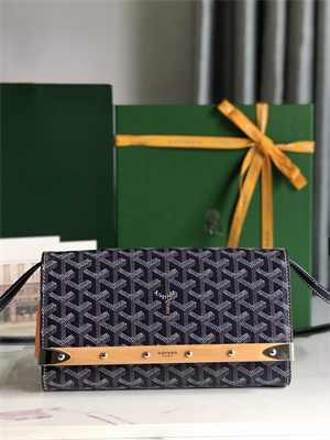 Goyard Monte-Carlo PM Clutch Goyardine Canvas & Cervon Calfskin