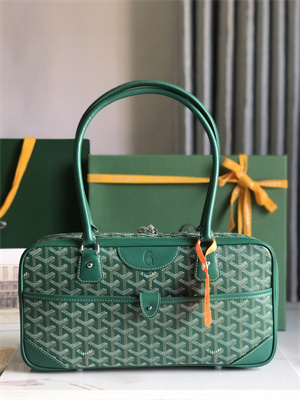 Goyard Saint Martin Handbag In Goyardine Canvas & Chevroches Calfskin