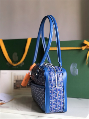 Goyard Saint Martin Handbag In Goyardine Canvas & Chevroches Calfskin