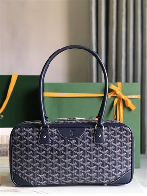 Goyard Saint Martin Handbag In Goyardine Canvas & Chevroches Calfskin