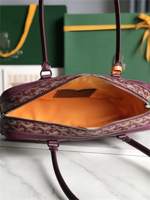 Goyard Saint Martin Handbag In Goyardine Canvas & Chevroches Calfskin