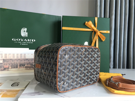 Goyard Muse Vanity Case In Goyardine Canvas & Cervon Calfskin