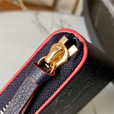 LV  Clémence Wallet Monogram Empreinte Leather Navy M69415