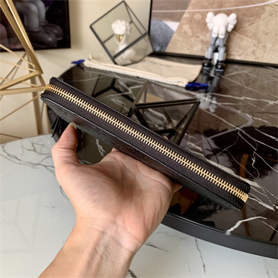 LV  Clémence Wallet Monogram Empreinte Leather Black M60171