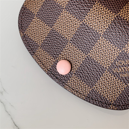 L.V Rosalie Coin Purse Damier Ebene Canvas Inside Pink N64423