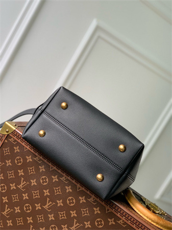 L.V Low Key Hobo PM Bag Smooth Calfskin Black M25352