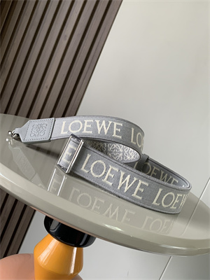 Loewe Anagram strap in jacquard and calfskin