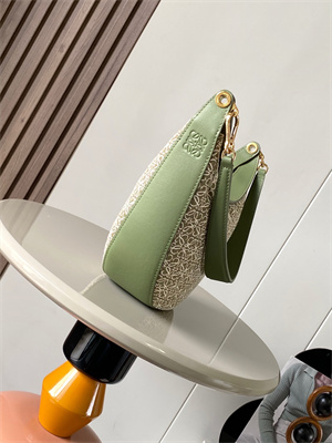 Loewe Luna bag in Anagram jacquard and classic calfskin