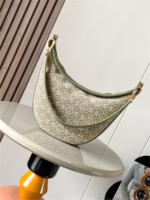 Loewe Luna bag in Anagram jacquard and classic calfskin