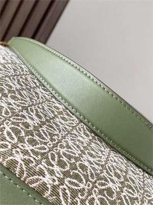 Loewe Luna bag in Anagram jacquard and classic calfskin