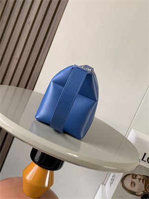 Loewe Puzzle Fold Wash Bag In Shiny Calfskin