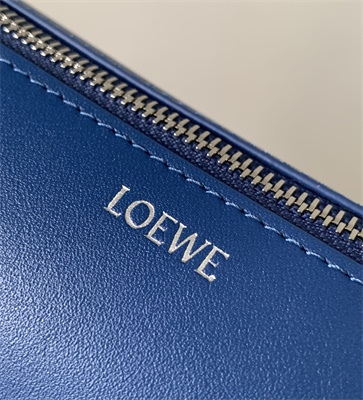 Loewe Puzzle Fold Wash Bag In Shiny Calfskin